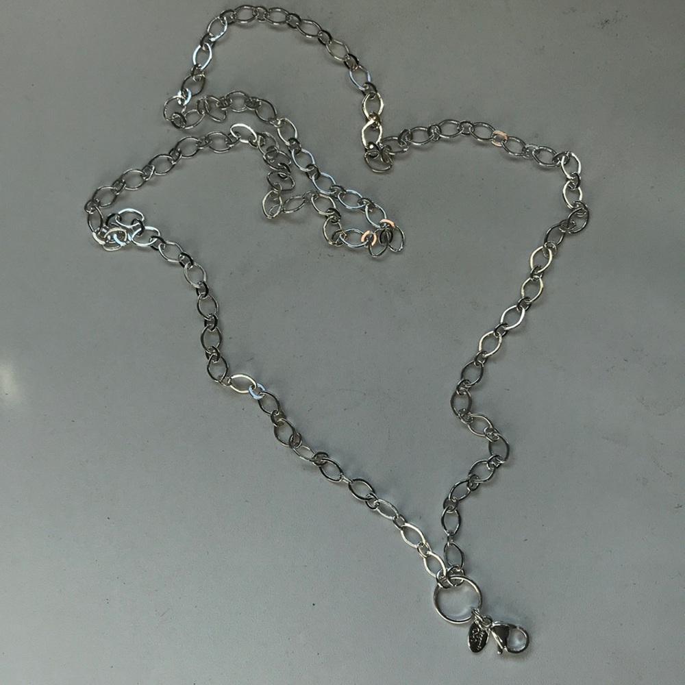 Silver new origami owl 32” chain